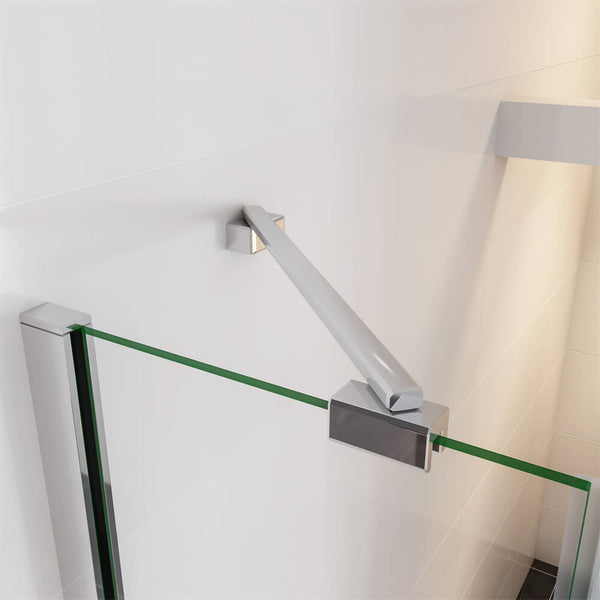 Viertelkreis Duschkabine Duschtür Falttür Duschabtrennung Dusche NANO Glas