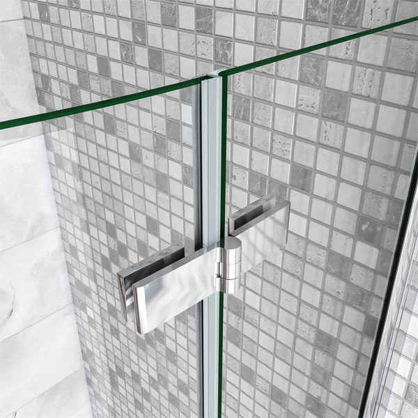 Runddusche Viertelkreis Duschkabine Duschabtrennung Drehtür 6mm NANO Glas Tür Dusche