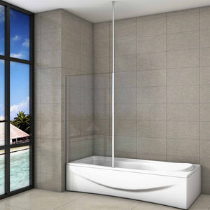 Badewannenaufsatz Duschwand Duschtrennwand ESG NANO Glas