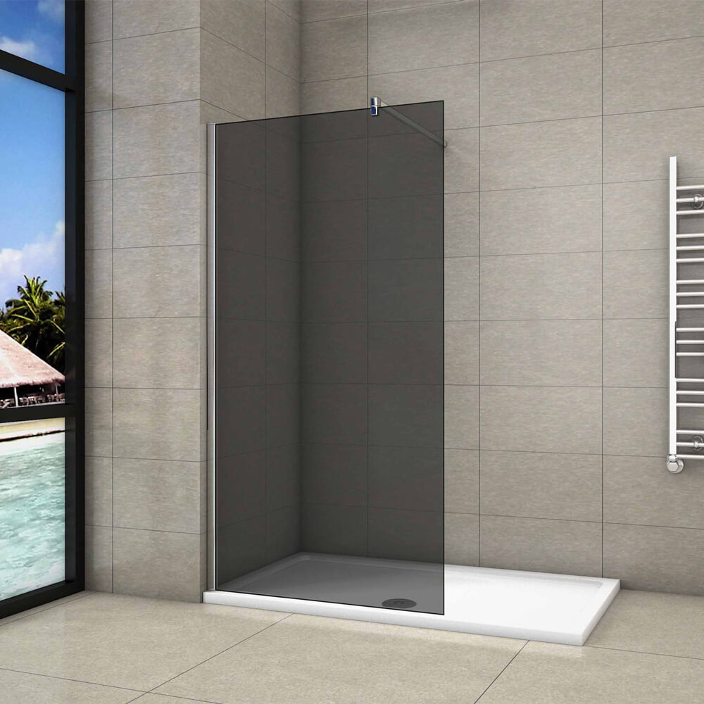10mm Duschwand Walk in Dusche Duschtrennwand ESG Glaswand