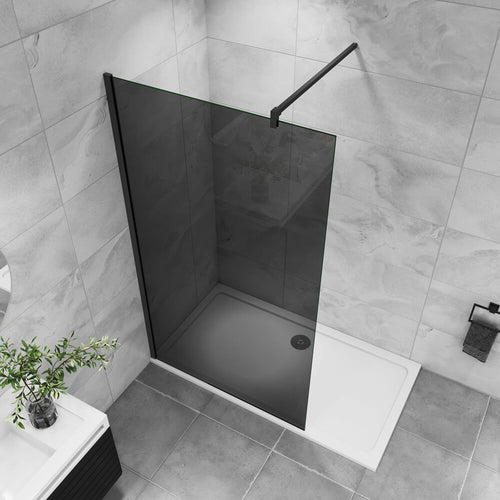 10mm 100/120/140cm Duschwand Duschtrennwand Walk in Dusche ESG Glaswand