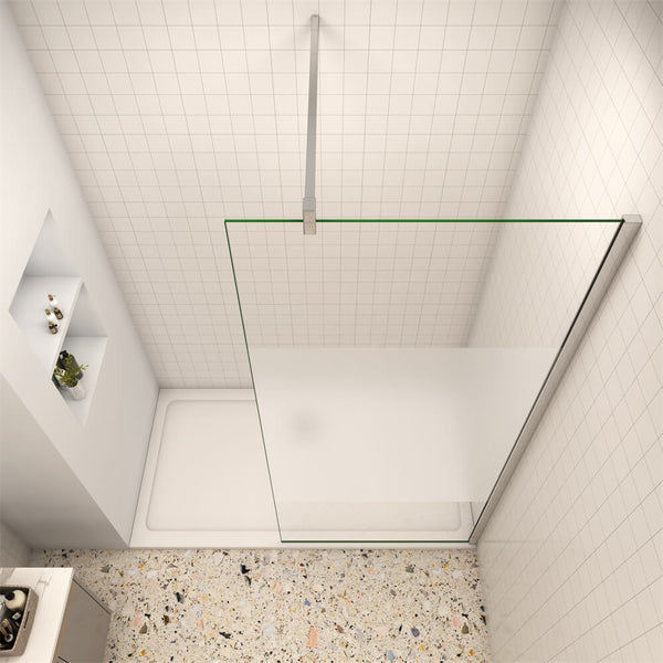 ESG Duschwand mit Milchstreifen Duschkabine Walk in Dusche Duschtrennwand