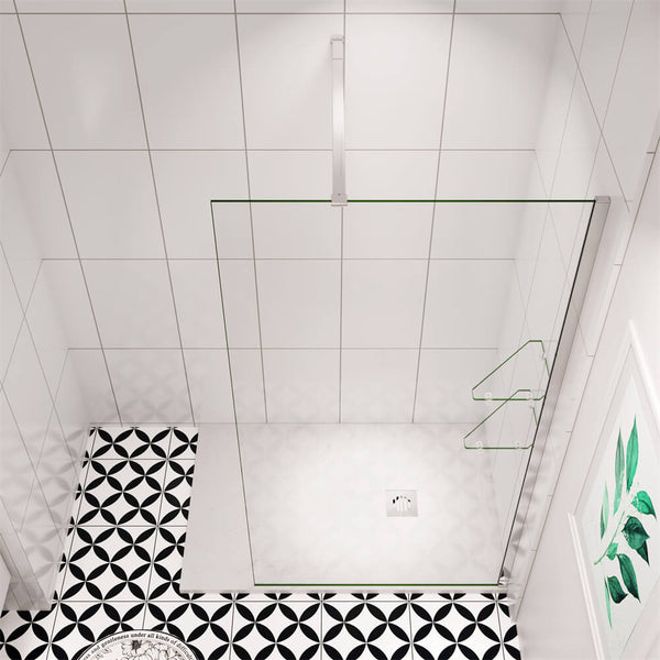 Duschtrennwand ESG Nano Glas Walk in Dusche Duschwand Duschabtrennung