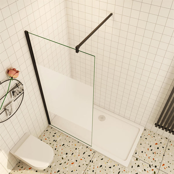 200cm 70-140cm ESG Glaswand Walk in Dusche Duschwand Duschtrennwand