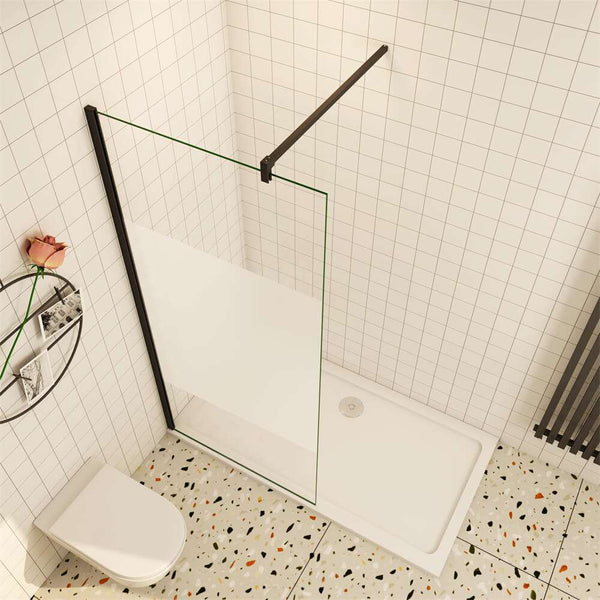 200cm 70-140cm ESG Glaswand Walk in Dusche Duschwand Duschtrennwand