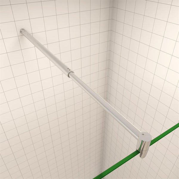8mm Duschwand mit Milchstreifen Walk in Dusche Duschtrennwand Duschabtrennung