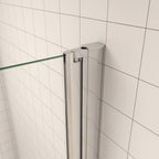 185cm ESG Nano Glas Duschabtrennung Drehtür Eckeinstieg Duschkabine