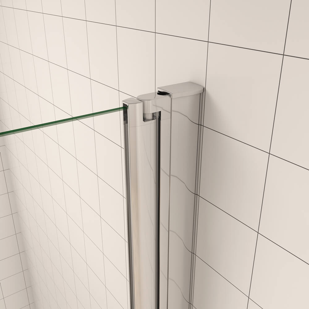 185cm ESG Nano Glas Duschabtrennung Drehtür Eckeinstieg Duschkabine