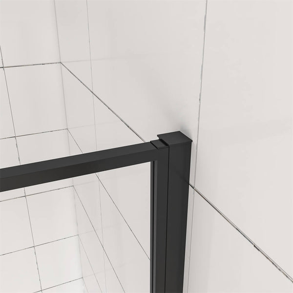 185cm 6mm Nano Glas ESG Duschkabine Eckeinstieg Duschtür Drehtür Glastür Dusche