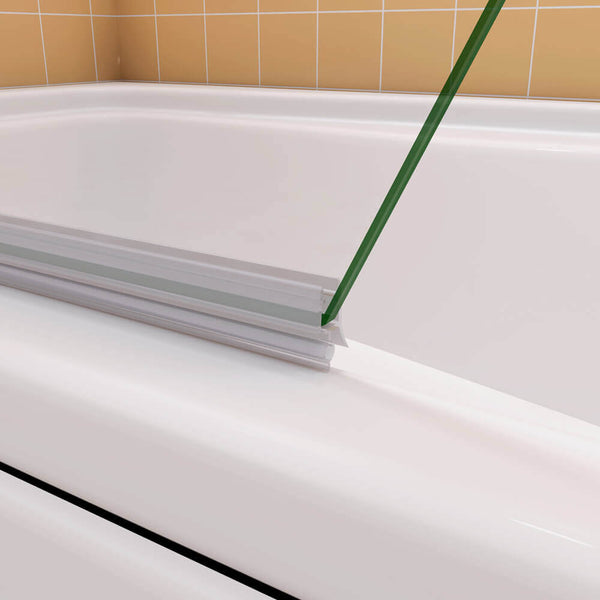 8mm Nano Glas Badewannenaufsatz Duschwand auf der Badewanne Drehwand