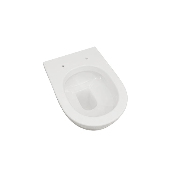 Badezimmer Modern Hänge Wc Toilette Mit Slim Soft-Close-Sitz WeiB