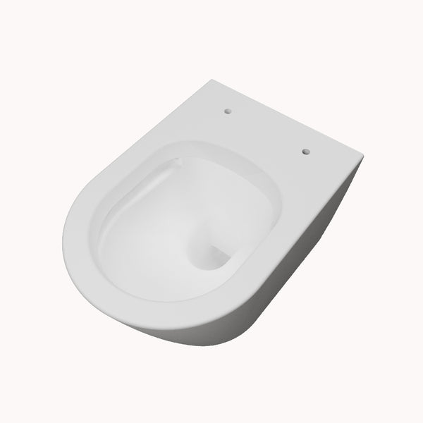 Badezimmer Hänge WC Spülrandlos Design Toilette WC Mit Soft-Close Sitz