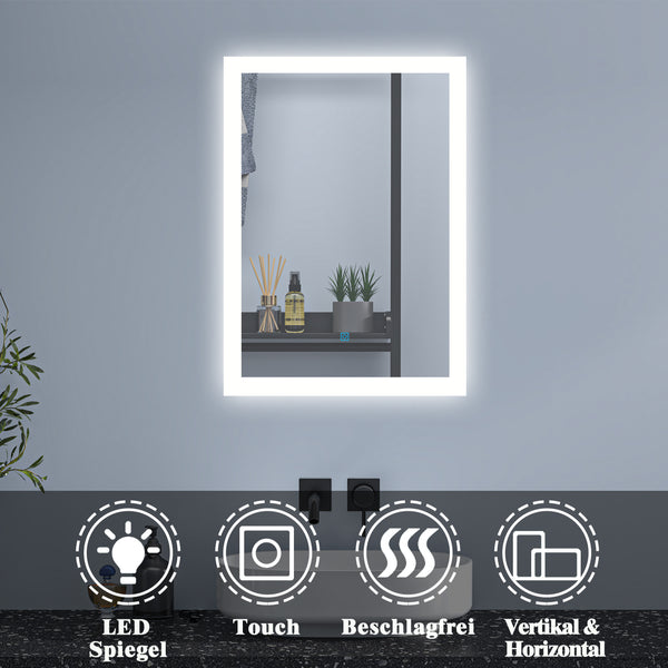 LED Badezimmerspiegel 500x700 mm function chart