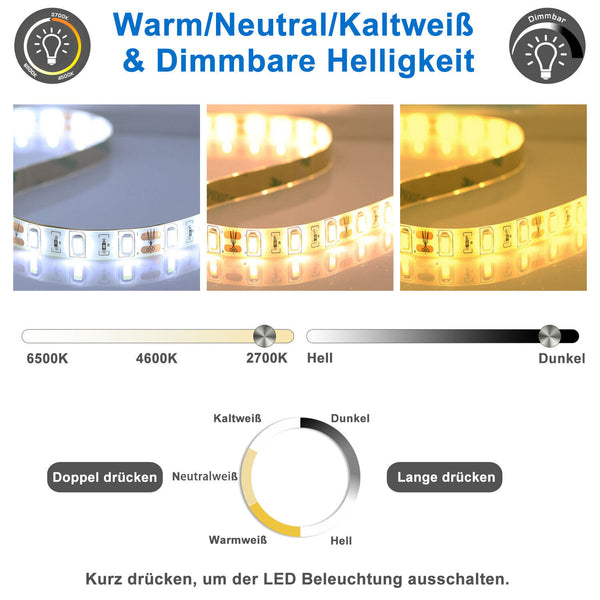 Oval LED Badezimmerspiegel Badspiegel Wandspiegel mit Beleuchtung Beschlagfrei