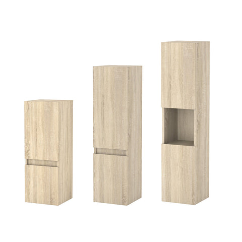 Hochschrank Midischrank Badschrank Hängeschrank 83 110 131.5cm hoch Eiche Schrank